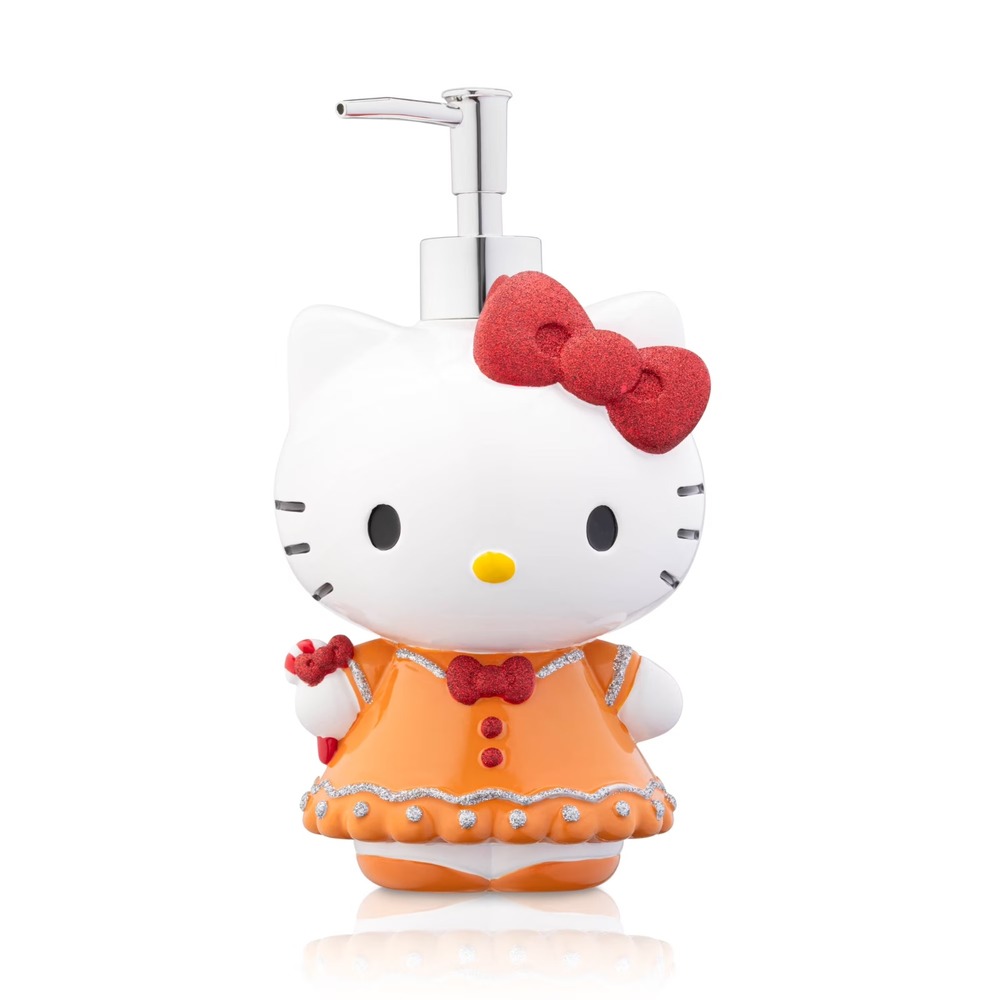 Hello Kitty Gingerbread Soap Dispenser Lotion Shampoo Decoration Christmas